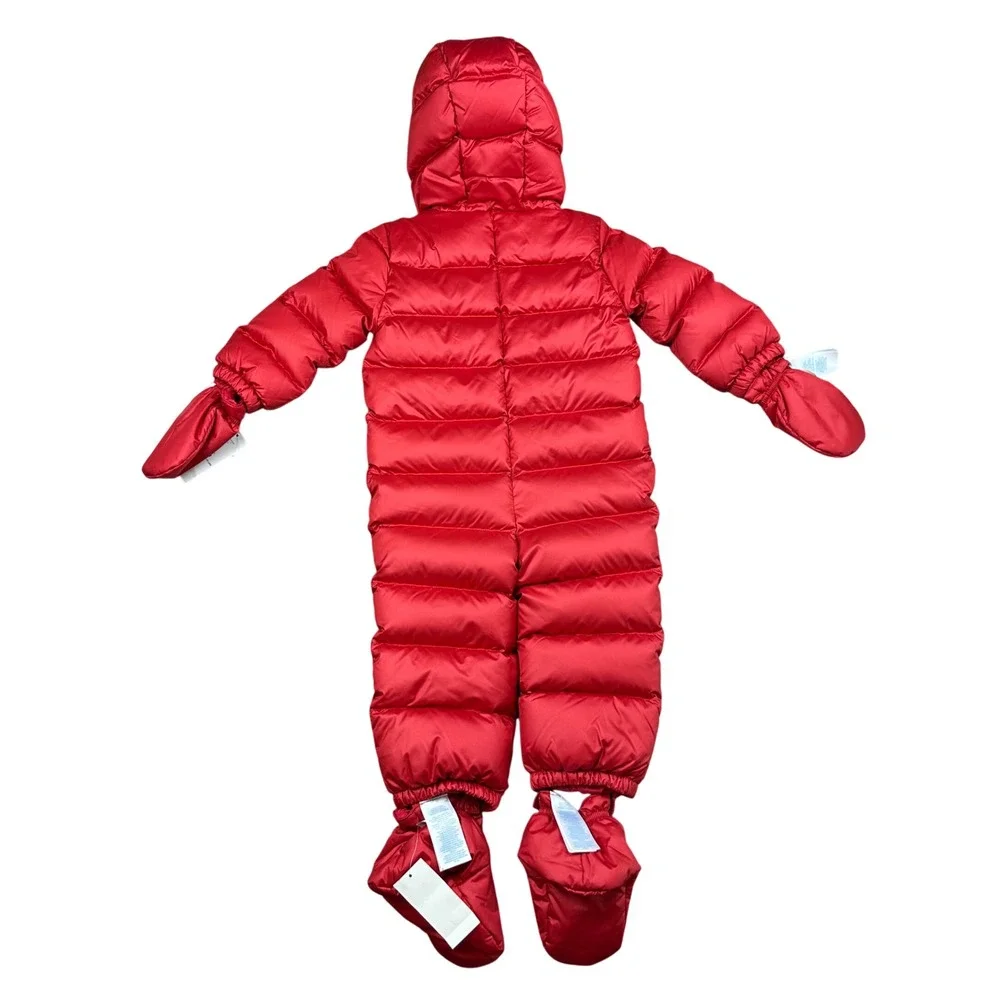 NEW Ralph Lauren Down Bunting Snowsuit 3 Piece Set Booties Infant Toddler 24M